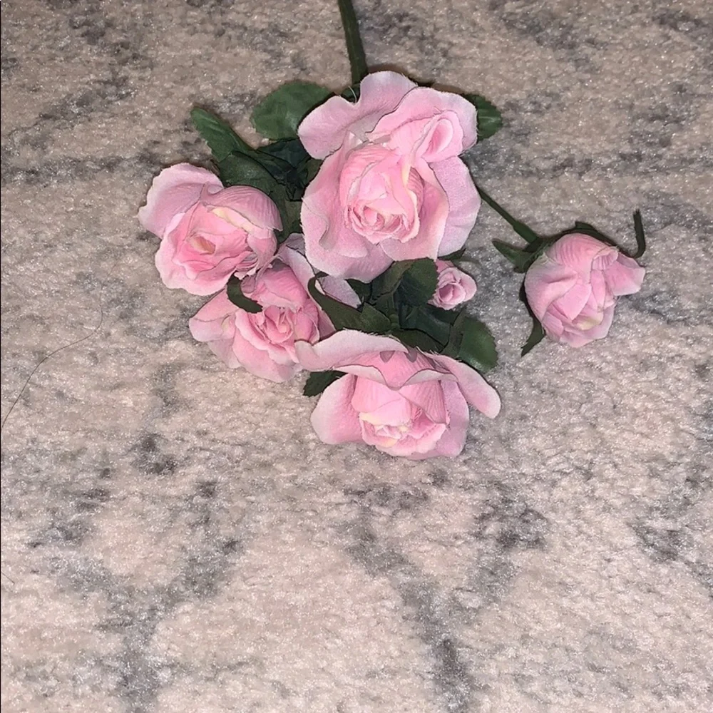 Faux Pink Flower